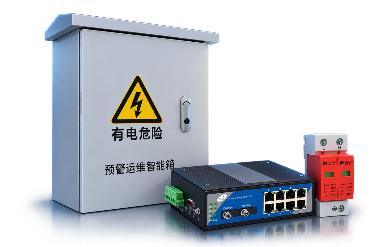 多功能数字传输箱、一纤环通光端机与模块化电源防雷器组合